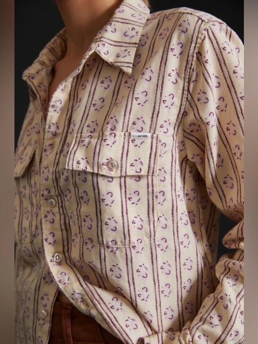 MOTHER The Frenchie Frenchie Button Down Shirt